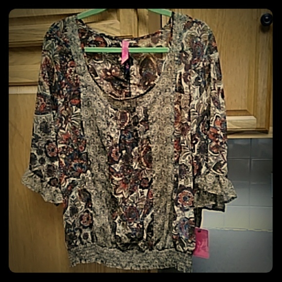 Pure Energy Tops - Pure Energy Sheer Blouse